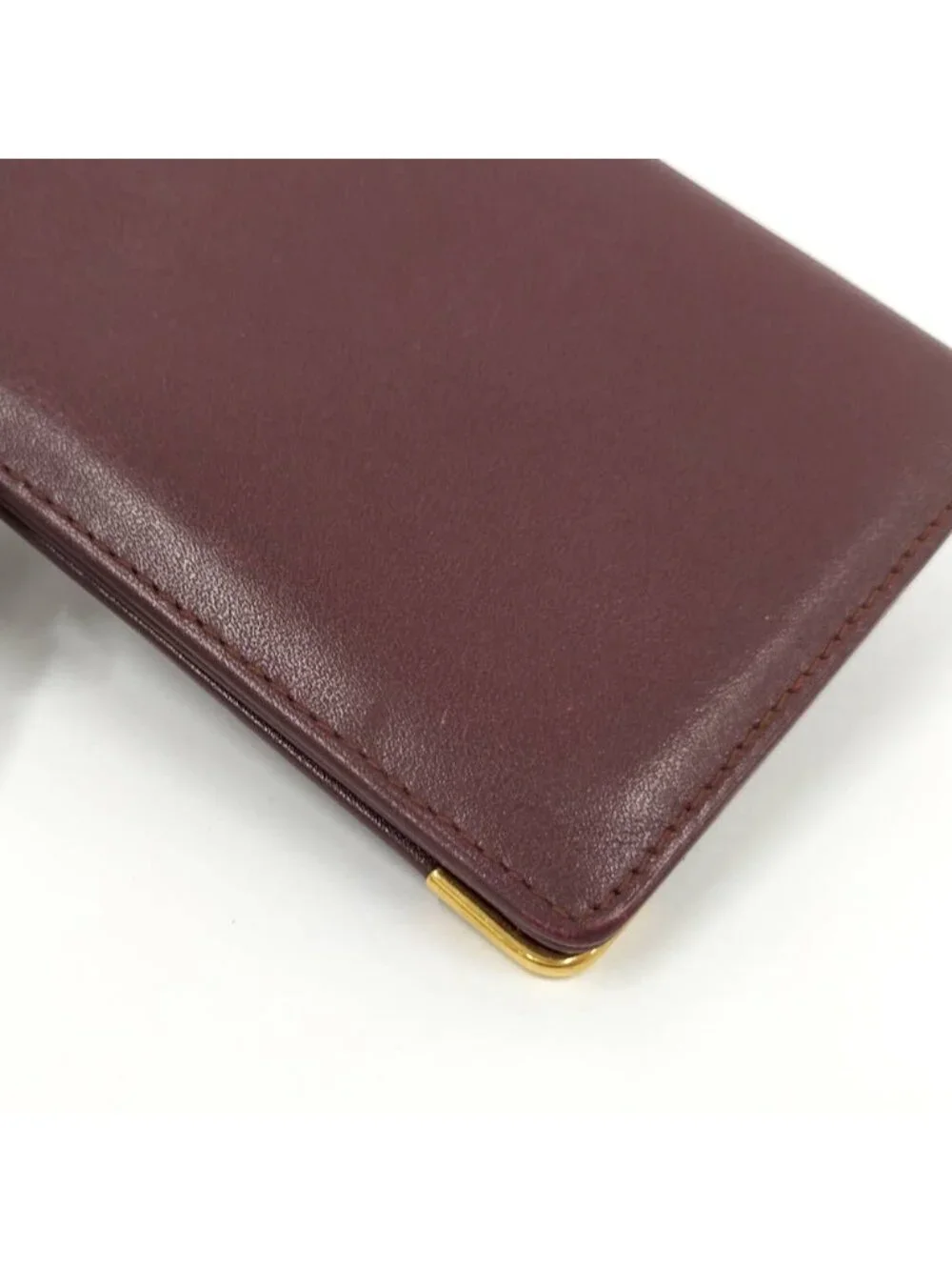 Cartier Must Line Pass Case Leather Bordeaux